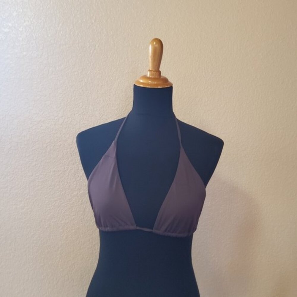 Volcom Bikini Swimsuit Triangle Top L Brown New